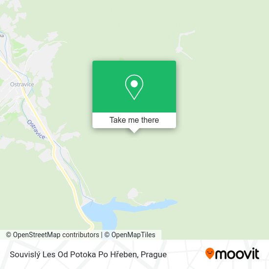 Souvislý Les Od Potoka Po Hřeben map