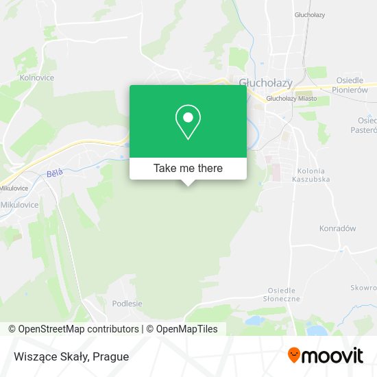 Wiszące Skały map