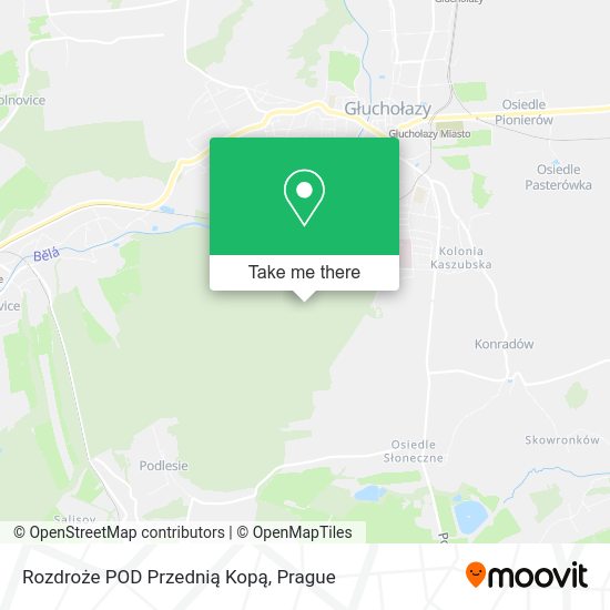 Rozdroże POD Przednią Kopą map