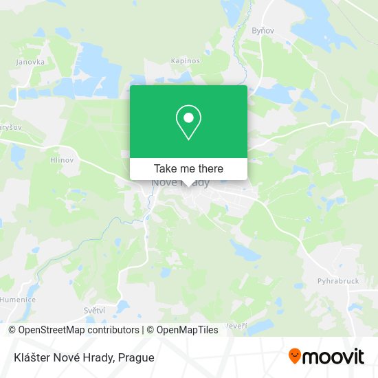 Klášter Nové Hrady map