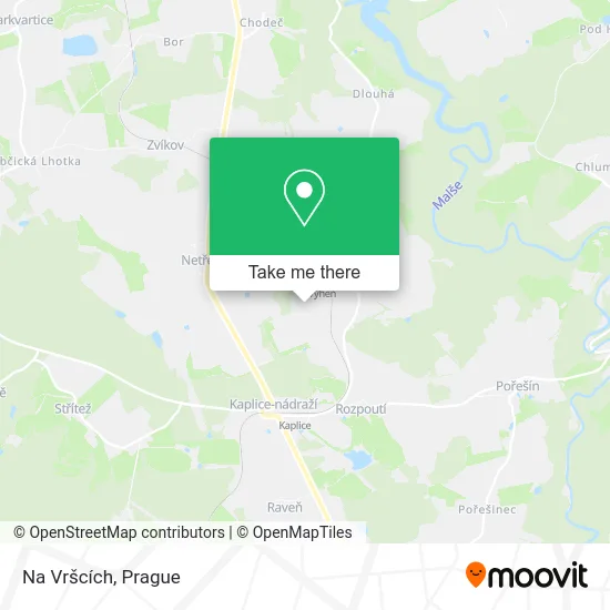 Карта Na Vršcích