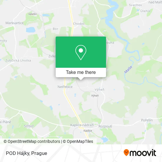 Карта POD Hájky
