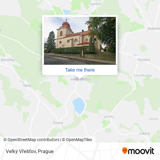 Velký Vřešťov map