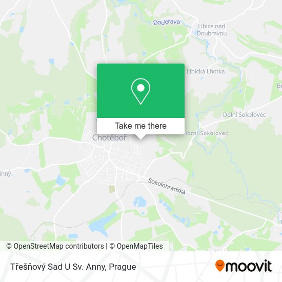 Třešňový Sad U Sv. Anny map