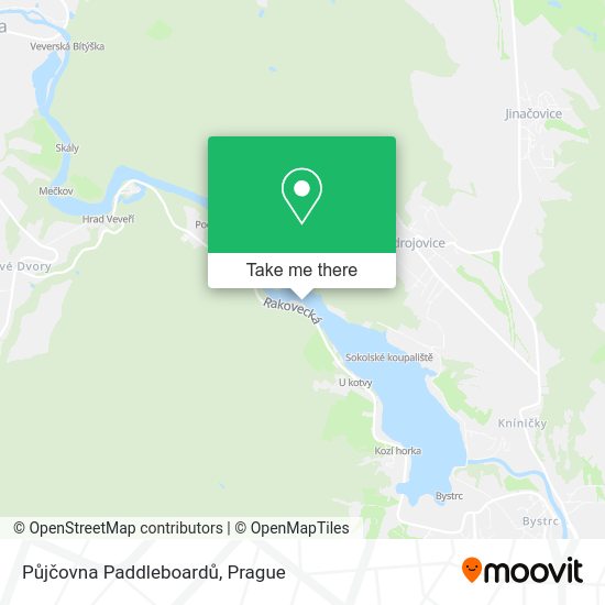 Půjčovna Paddleboardů map