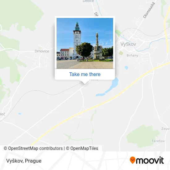 Карта Vyškov