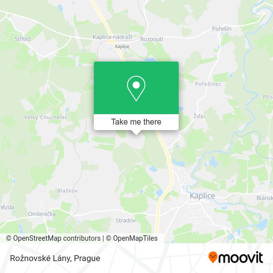 Rožnovské Lány map