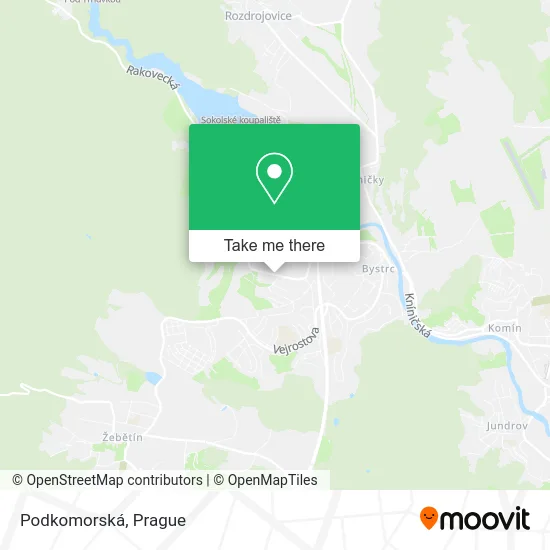 Карта Podkomorská