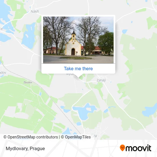 Карта Mydlovary