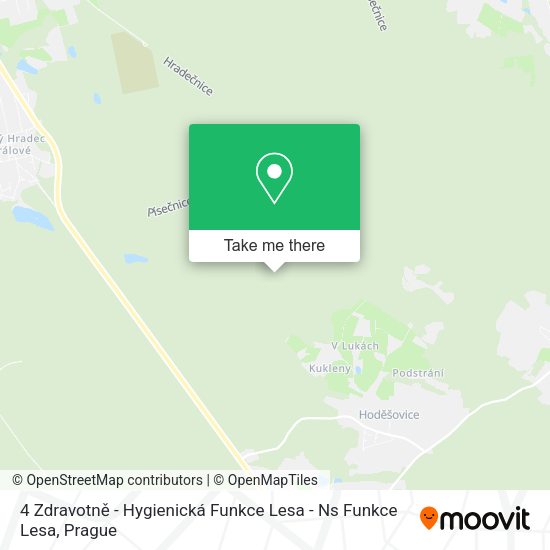 Карта 4 Zdravotně - Hygienická Funkce Lesa - Ns Funkce Lesa