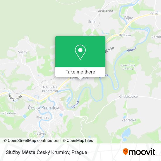 Služby Města Český Krumlov map