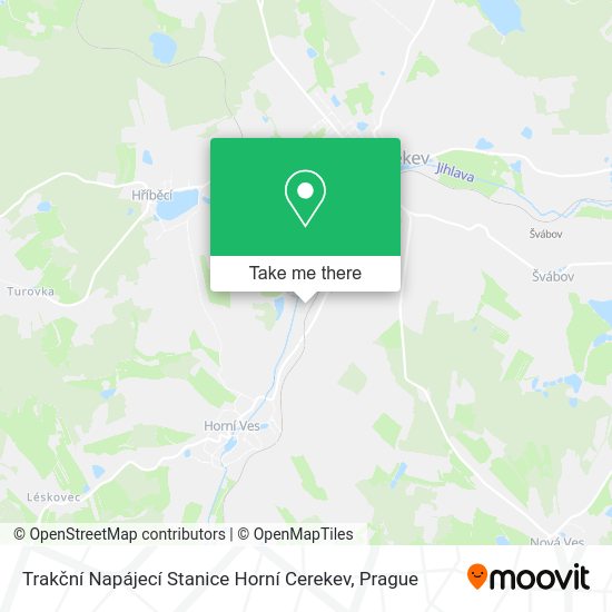 Trakční Napájecí Stanice Horní Cerekev map