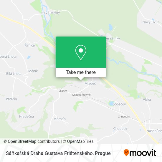 Sáňkařská Dráha Gustava Frištenského map