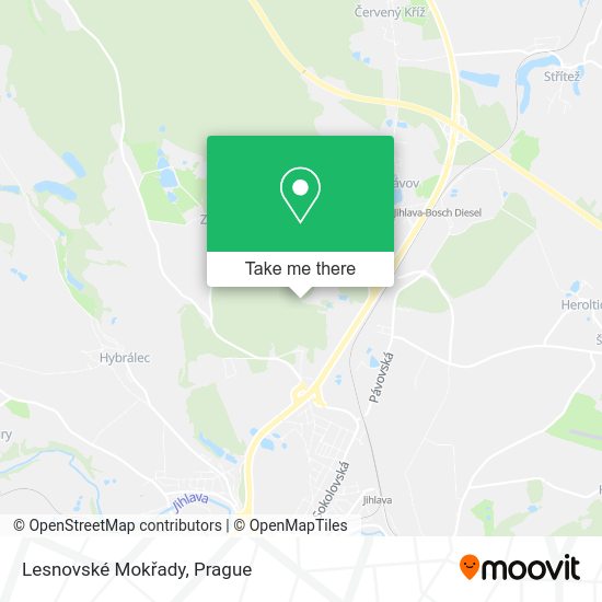 Lesnovské Mokřady map