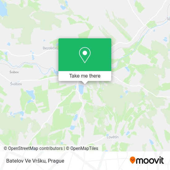 Карта Batelov Ve Vršku