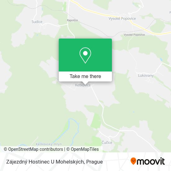 Zájezdný Hostinec U Mohelských map