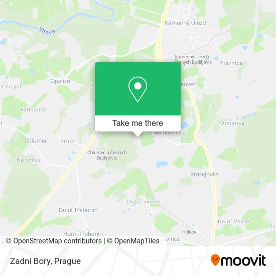 Карта Zadní Bory