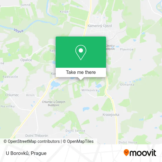 Карта U Borovků