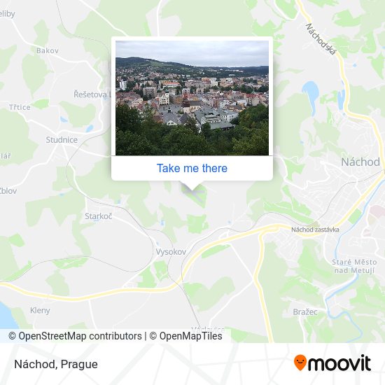 Карта Náchod