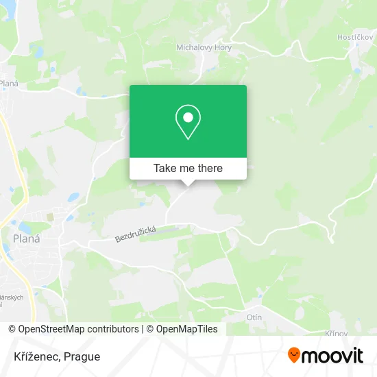 Kříženec map