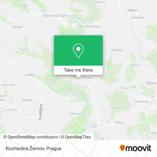 Карта Rozhledna Žernov