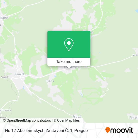 Ns 17 Abertamských Zastavení Č. 1 map