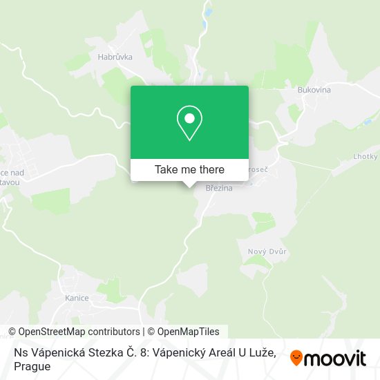Ns Vápenická Stezka Č. 8: Vápenický Areál U Luže map
