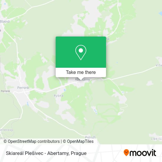 Skiareál Plešivec - Abertamy map