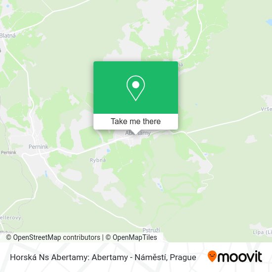 Horská Ns Abertamy: Abertamy - Náměstí map