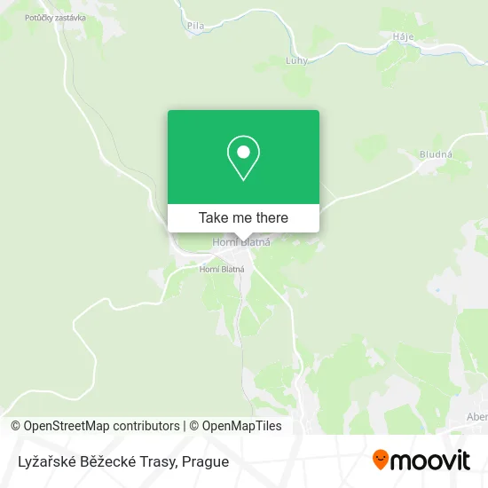 Карта Lyžařské Běžecké Trasy