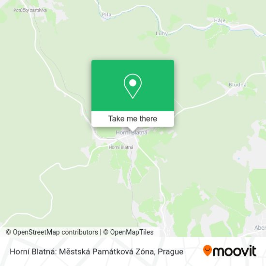 Horní Blatná: Městská Památková Zóna map