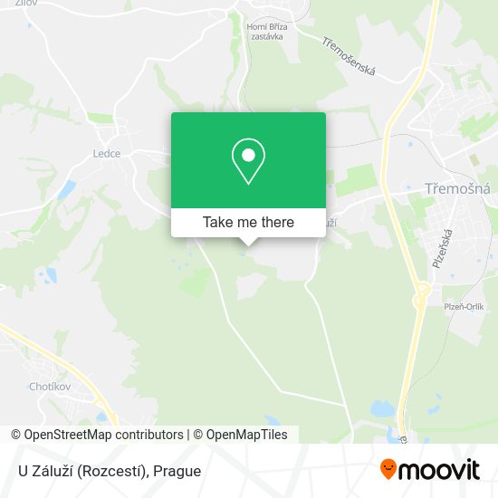 U Záluží (Rozcestí) map