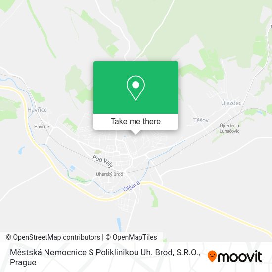 Městská Nemocnice S Poliklinikou Uh. Brod, S.R.O. map