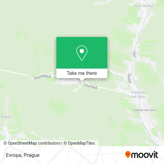 Evropa map