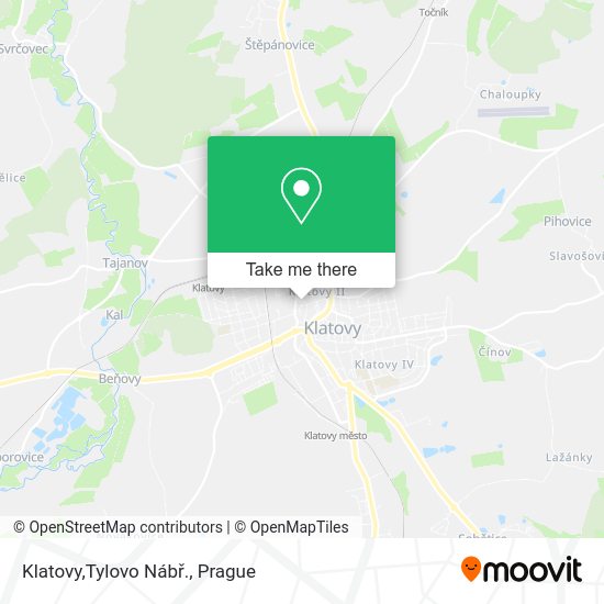 Klatovy,Tylovo Nábř. map