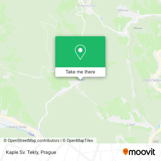 Карта Kaple Sv. Tekly