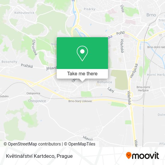 Květinářství Kartdeco map