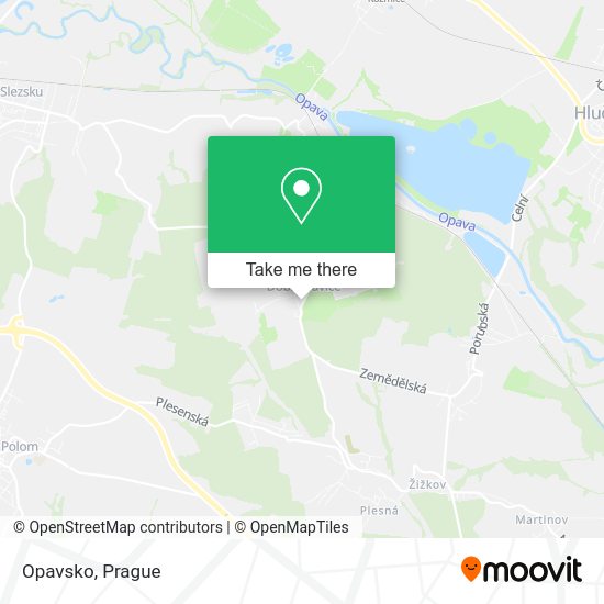 Карта Opavsko