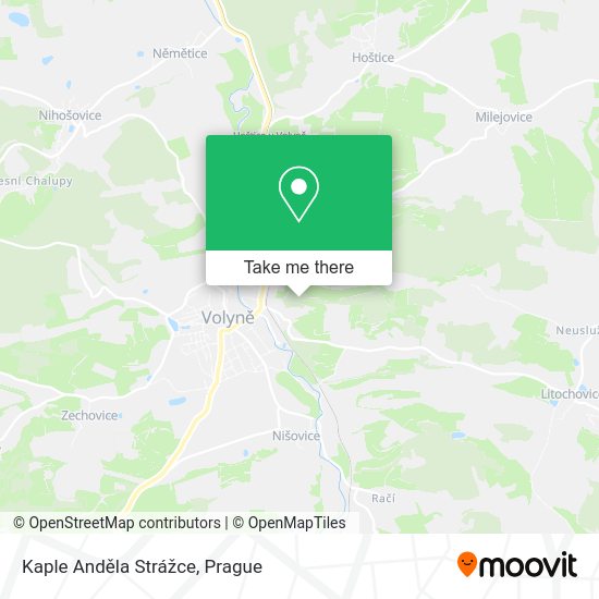 Карта Kaple Anděla Strážce