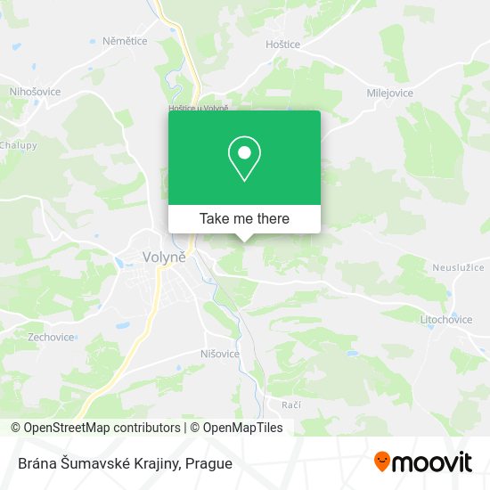 Brána Šumavské Krajiny map