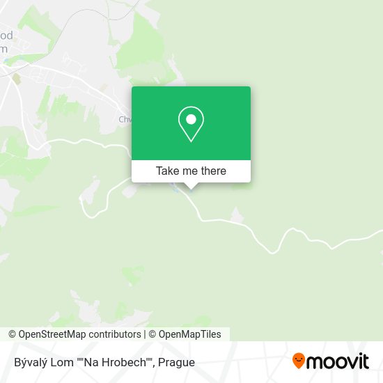 Bývalý Lom ""Na Hrobech"" map