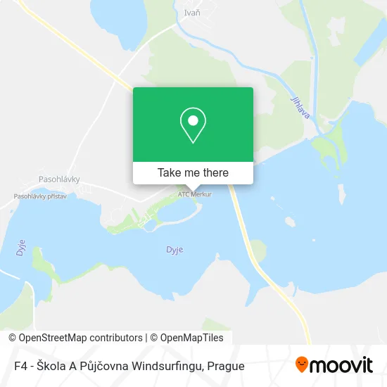 F4 - Škola A Půjčovna Windsurfingu map