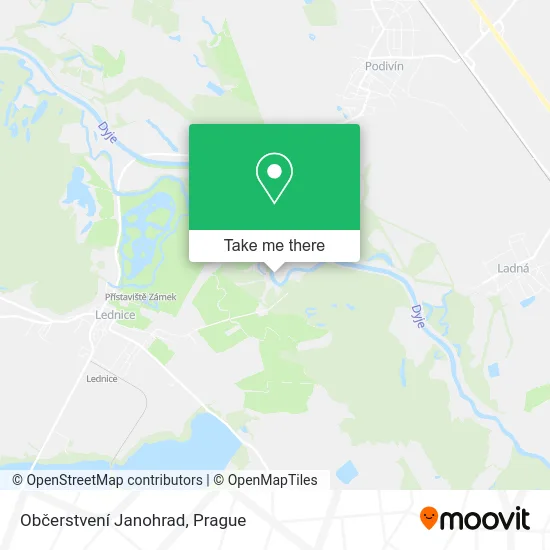 Карта Občerstvení Janohrad