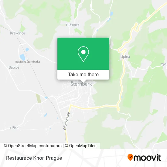 Restaurace Knor map