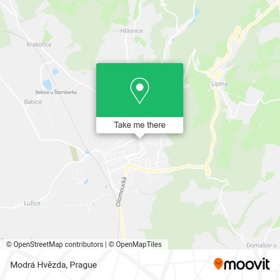 Карта Modrá Hvězda