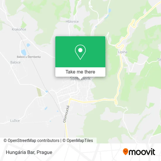 Карта Hungária Bar