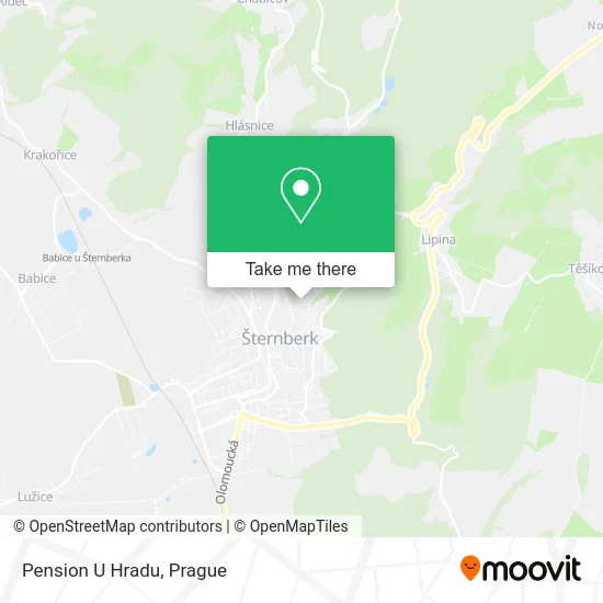 Карта Pension U Hradu