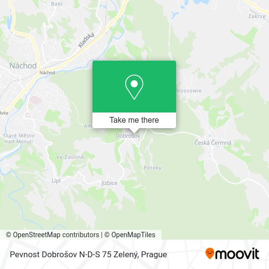 Pevnost Dobrošov N-D-S 75 Zelený map