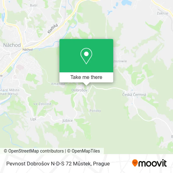 Карта Pevnost Dobrošov N-D-S 72 Můstek