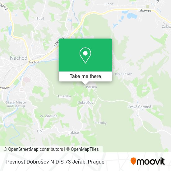 Карта Pevnost Dobrošov N-D-S 73 Jeřáb